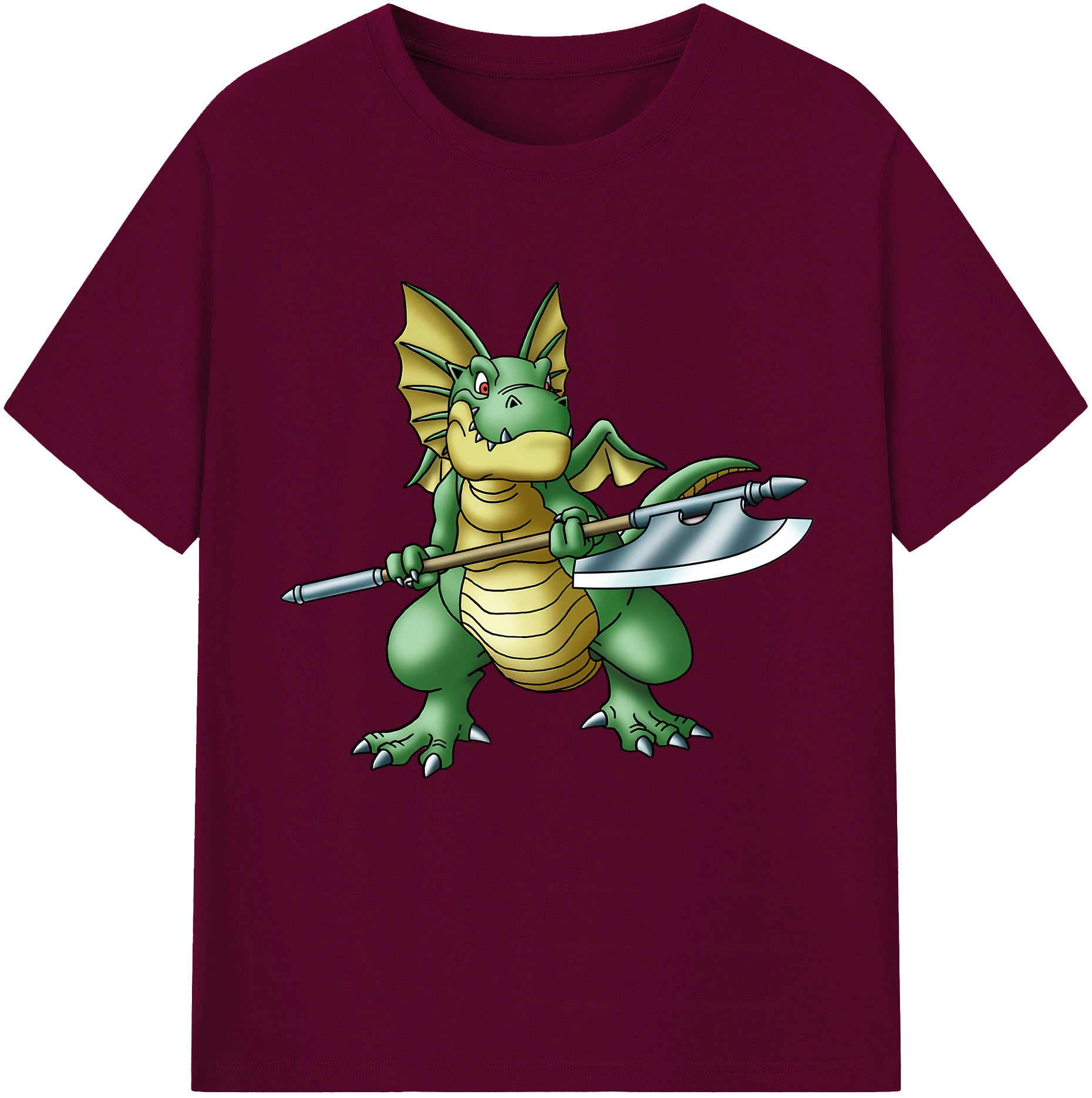 （画像用） ドラゴンクエスト Doragon Kuesuto Dragon Quest レディースカジュアルプリントTシャツ（綿100％）